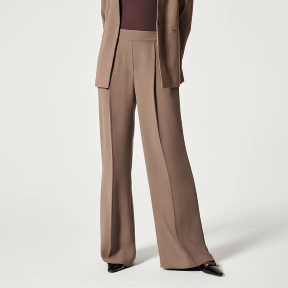 SPANX Carefree Crepe Pleated Trouser XL - Picture 1 of 5